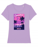 Copacabana Brazil Tricou mânecă scurtă guler larg fitted Damă Expresser