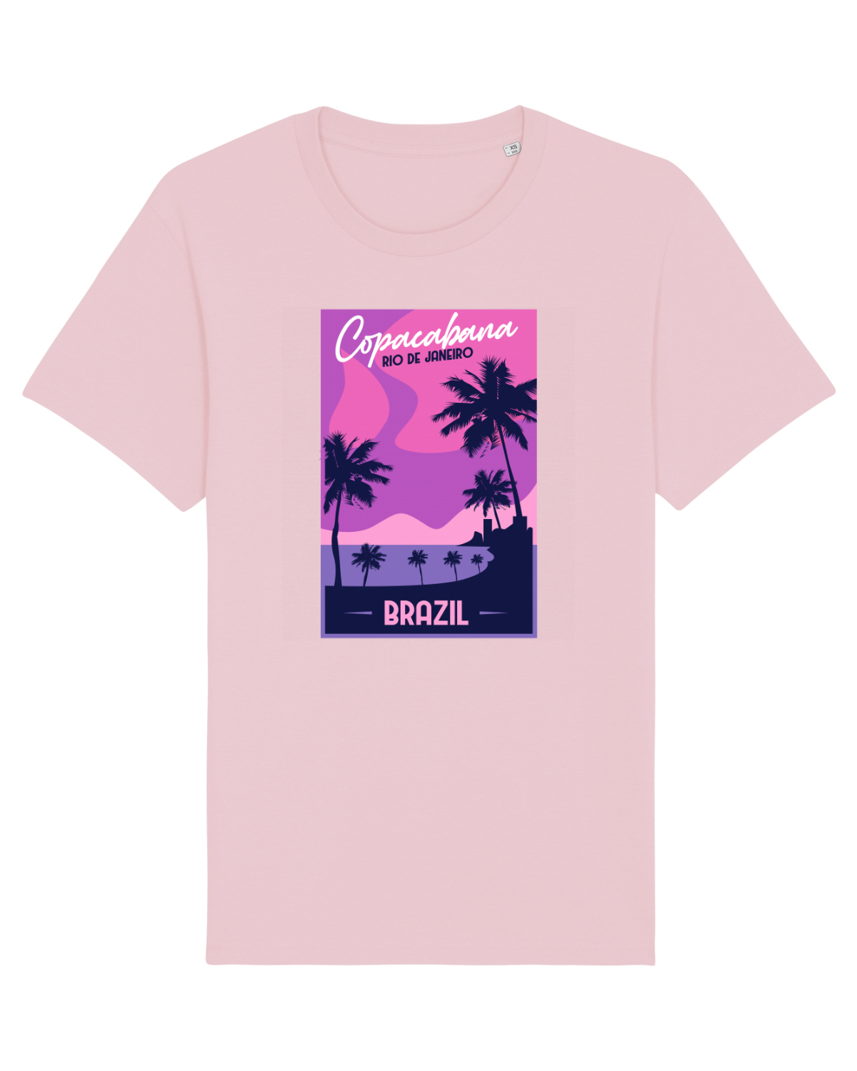 Tricou mânecă scurtă Unisex Rocker Cotton Pink