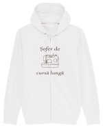 Șofer de cursă lungă Hanorac cu fermoar Unisex Connector