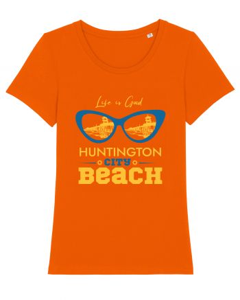 Huntington City Beach USA Bright Orange