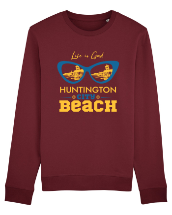 Huntington City Beach USA Burgundy