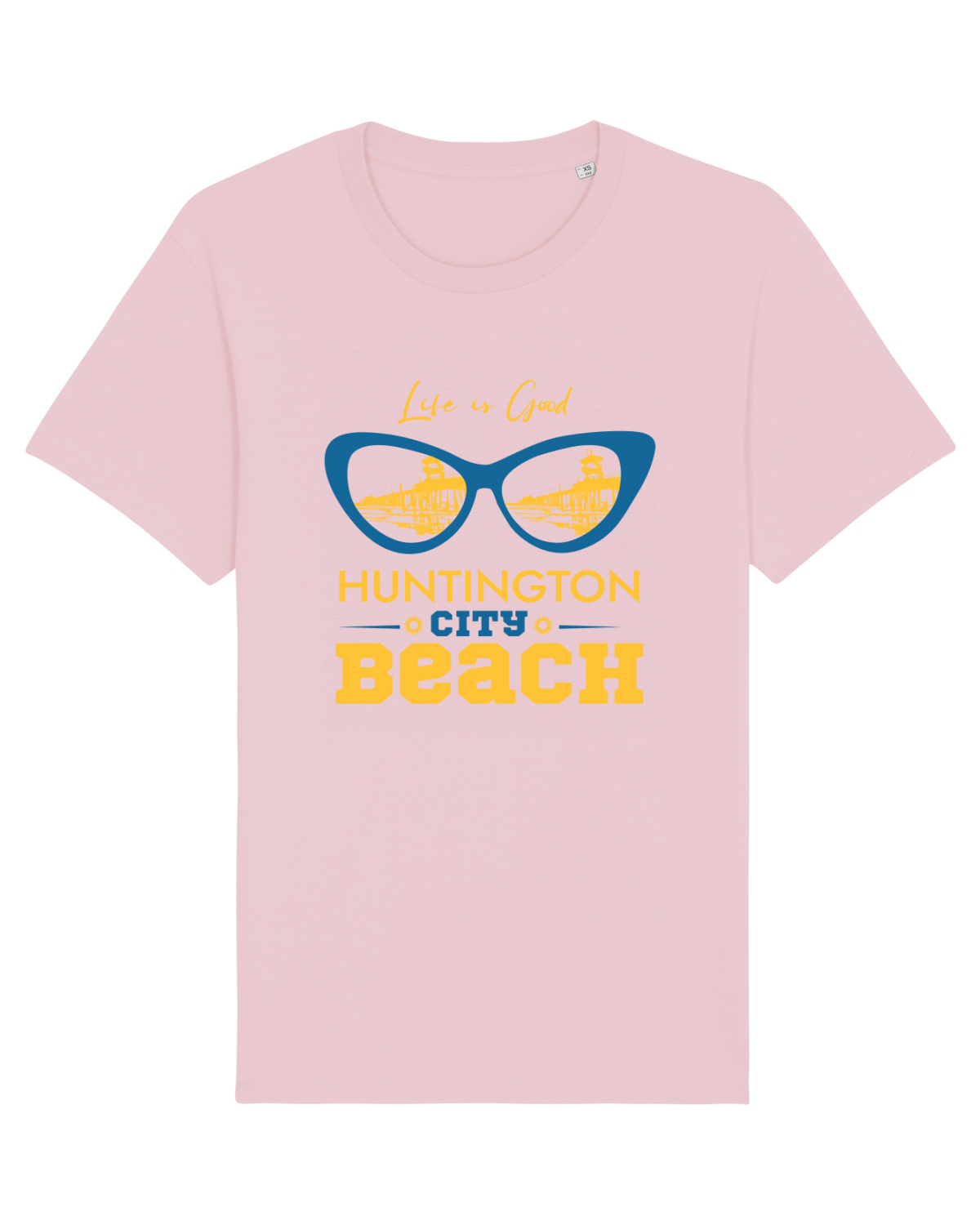 Tricou mânecă scurtă Unisex Rocker Cotton Pink
