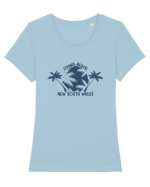 Hyams Beach Australia Tricou mânecă scurtă guler larg fitted Damă Expresser