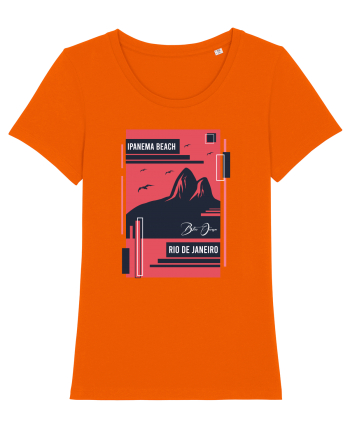 Ipanema Beach Brazil Bright Orange