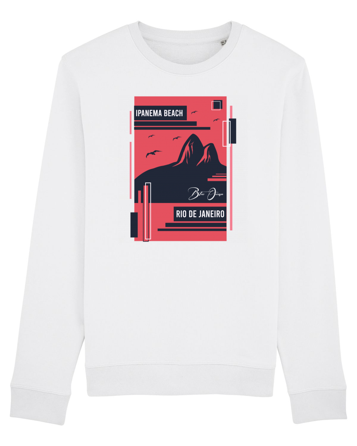 Bluză mânecă lungă Unisex Rise White