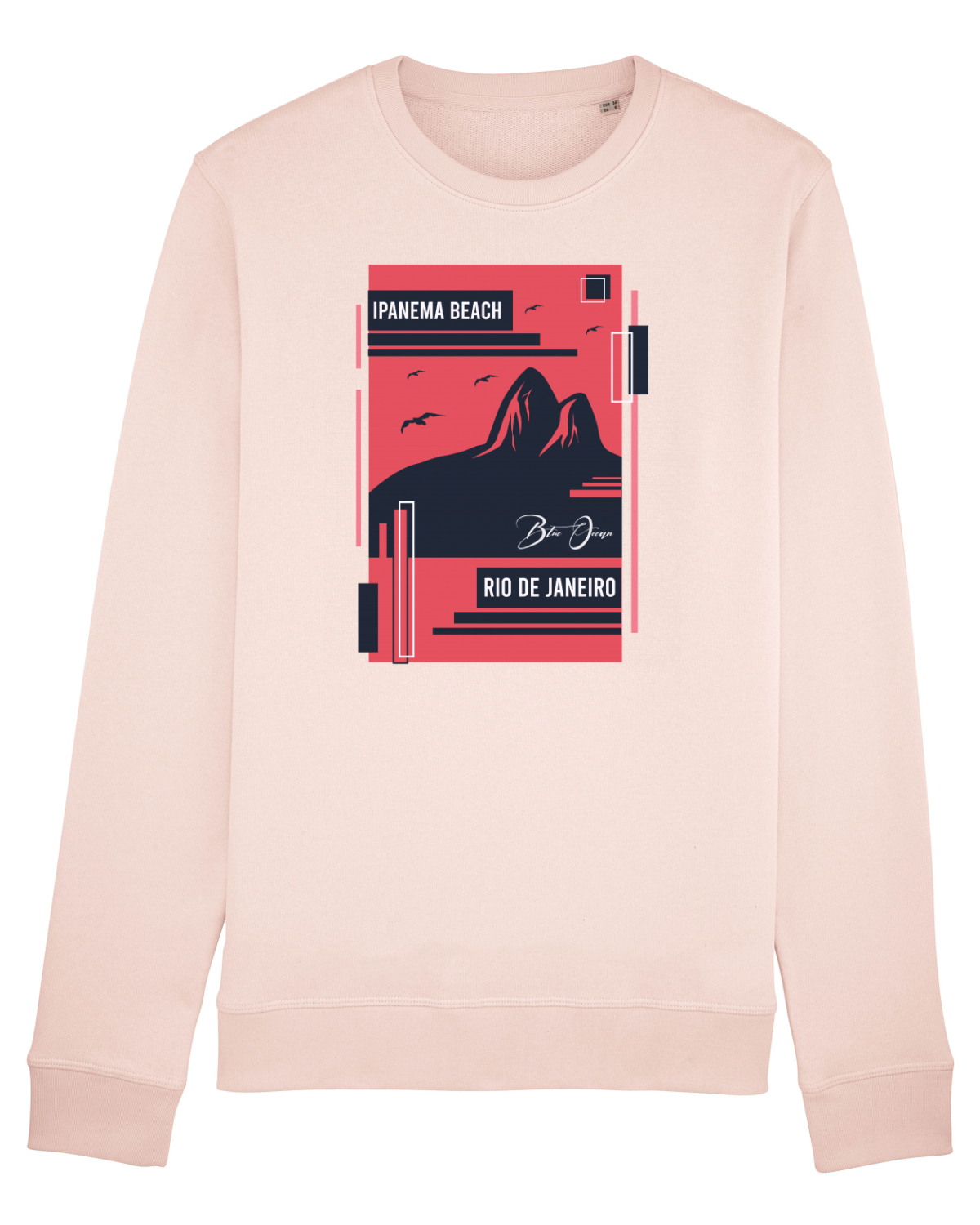 Bluză mânecă lungă Unisex Rise Candy Pink