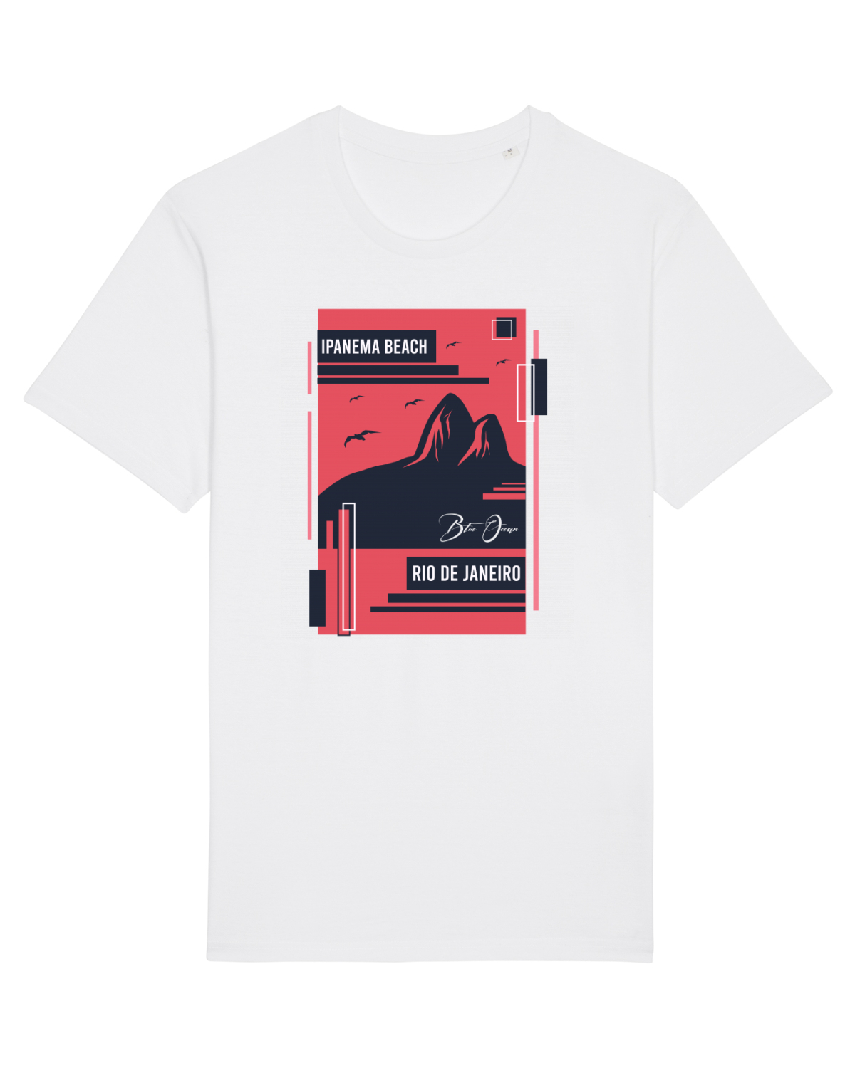 Tricou mânecă scurtă Unisex Rocker White