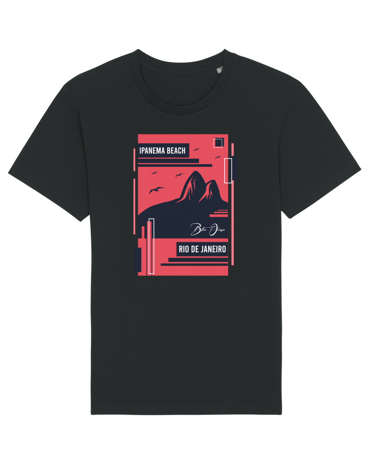Tricou mânecă scurtă Unisex Rocker Black