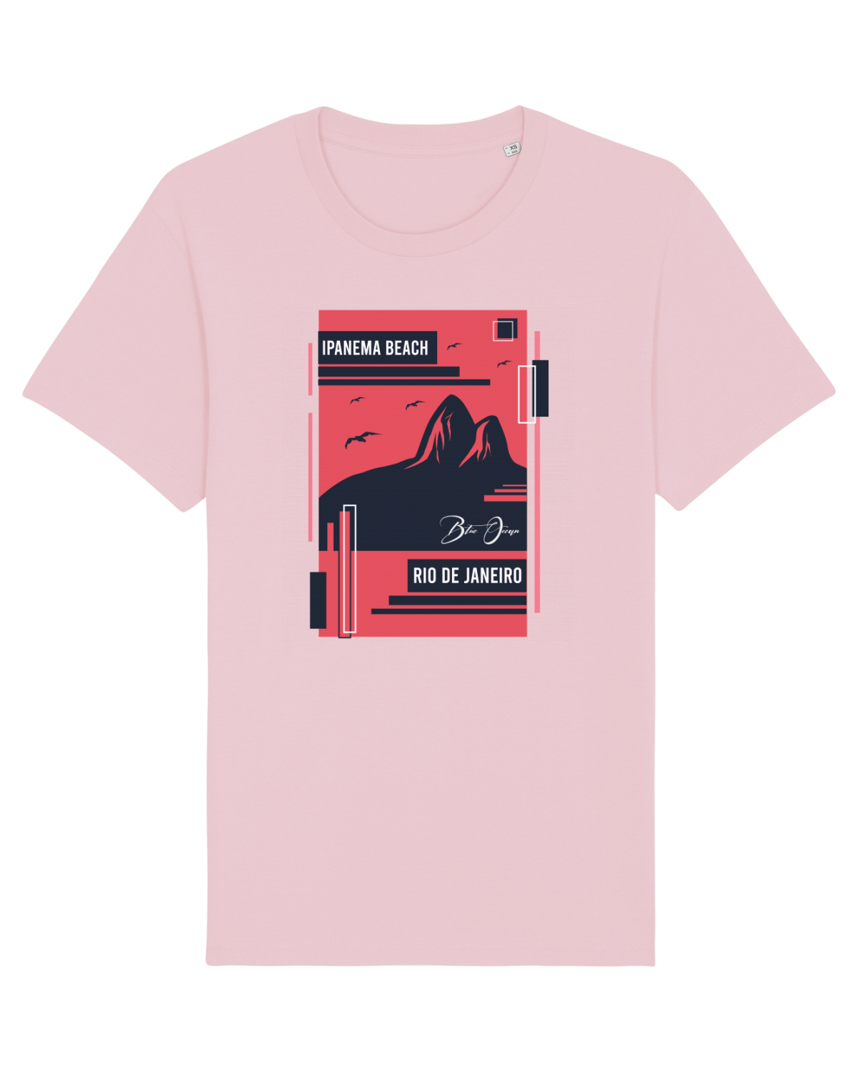 Tricou mânecă scurtă Unisex Rocker Cotton Pink
