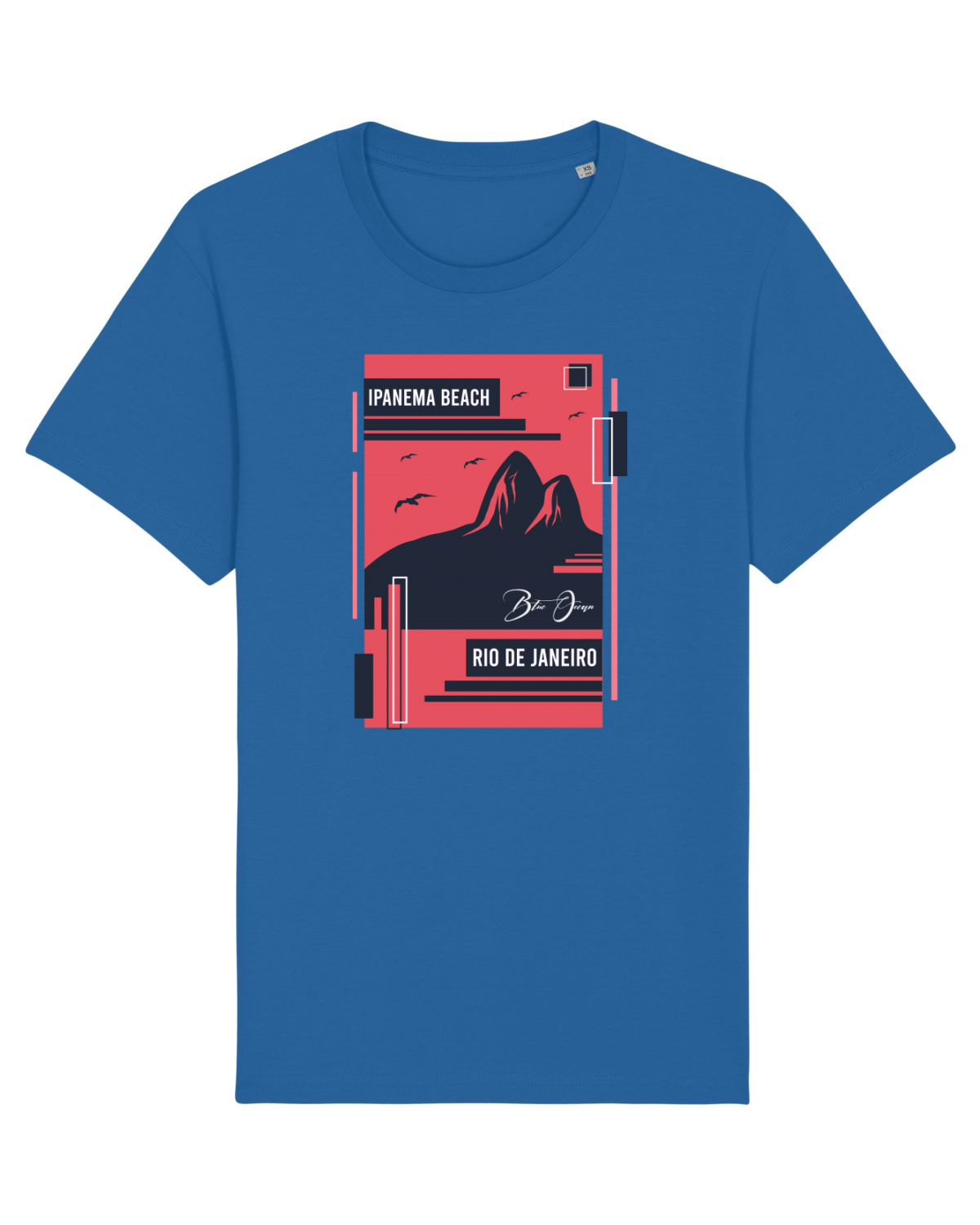 Tricou mânecă scurtă Unisex Rocker Royal Blue