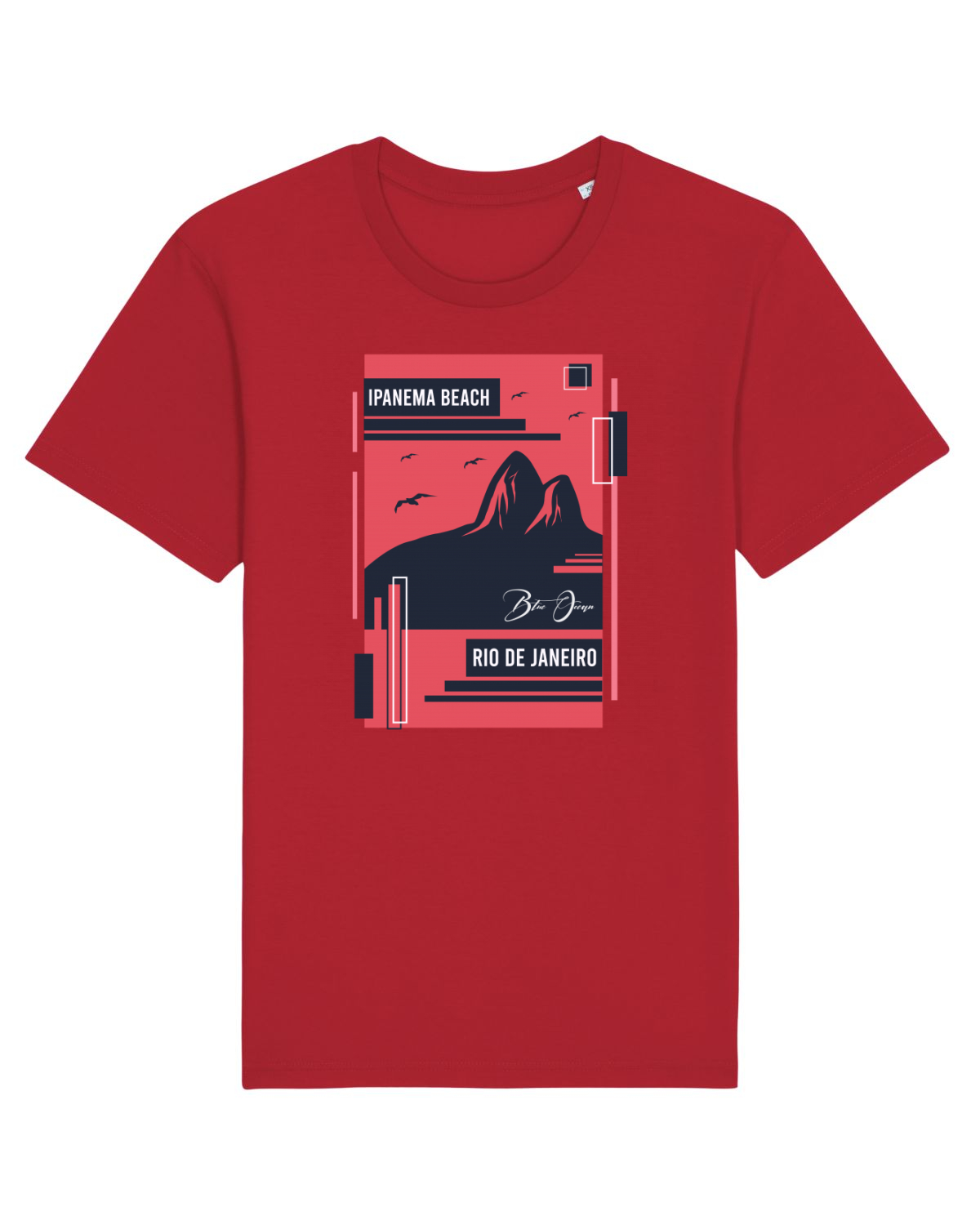 Tricou mânecă scurtă Unisex Rocker Red