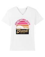 Jericoacoara Beach Brazil Tricou mânecă scurtă guler V Bărbat Presenter