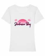 Jimbaran Bay Bali Tricou mânecă scurtă guler larg fitted Damă Expresser