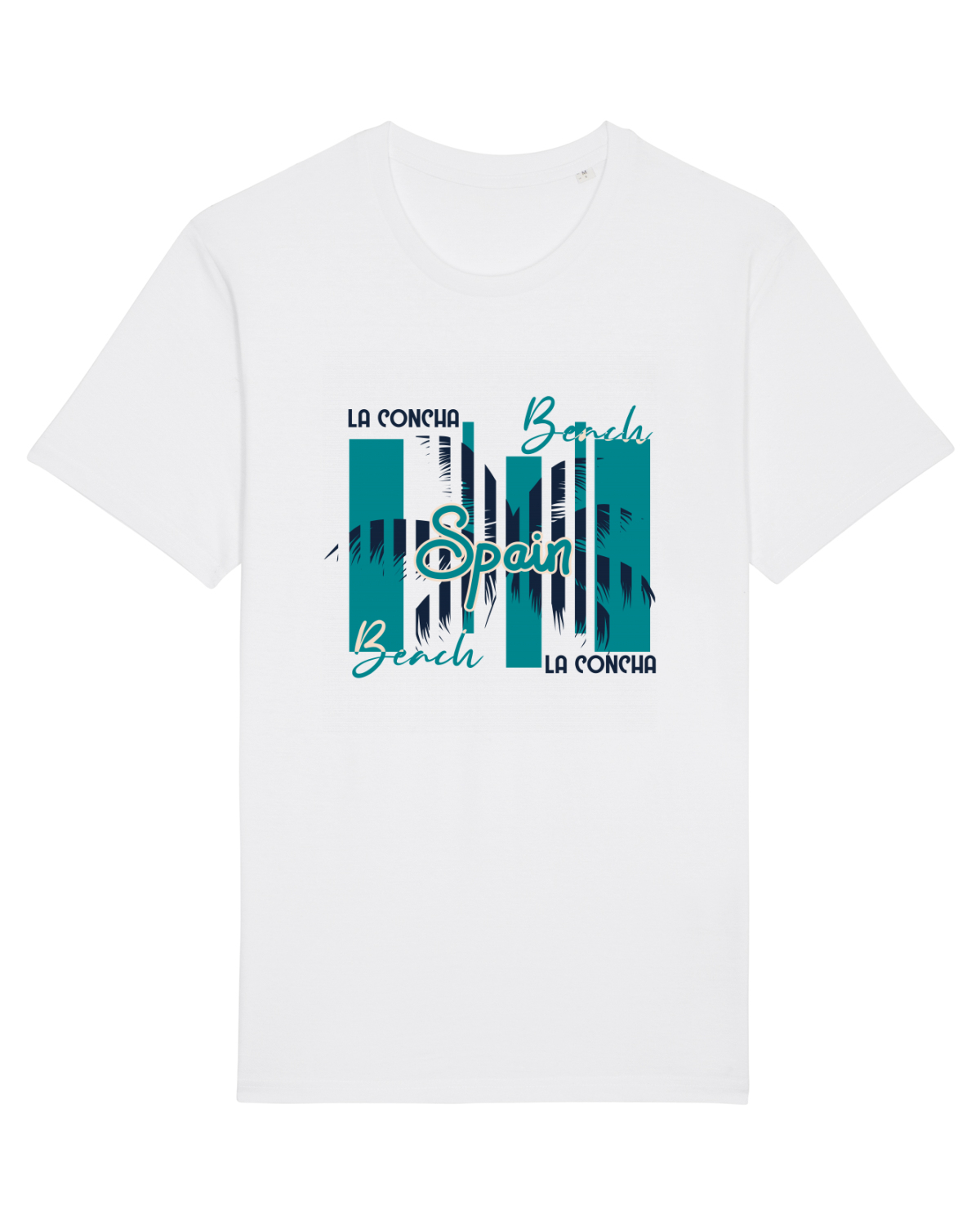 Tricou mânecă scurtă Unisex Rocker White