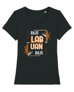 Labuan Bajo Indonesia Tricou mânecă scurtă guler larg fitted Damă Expresser