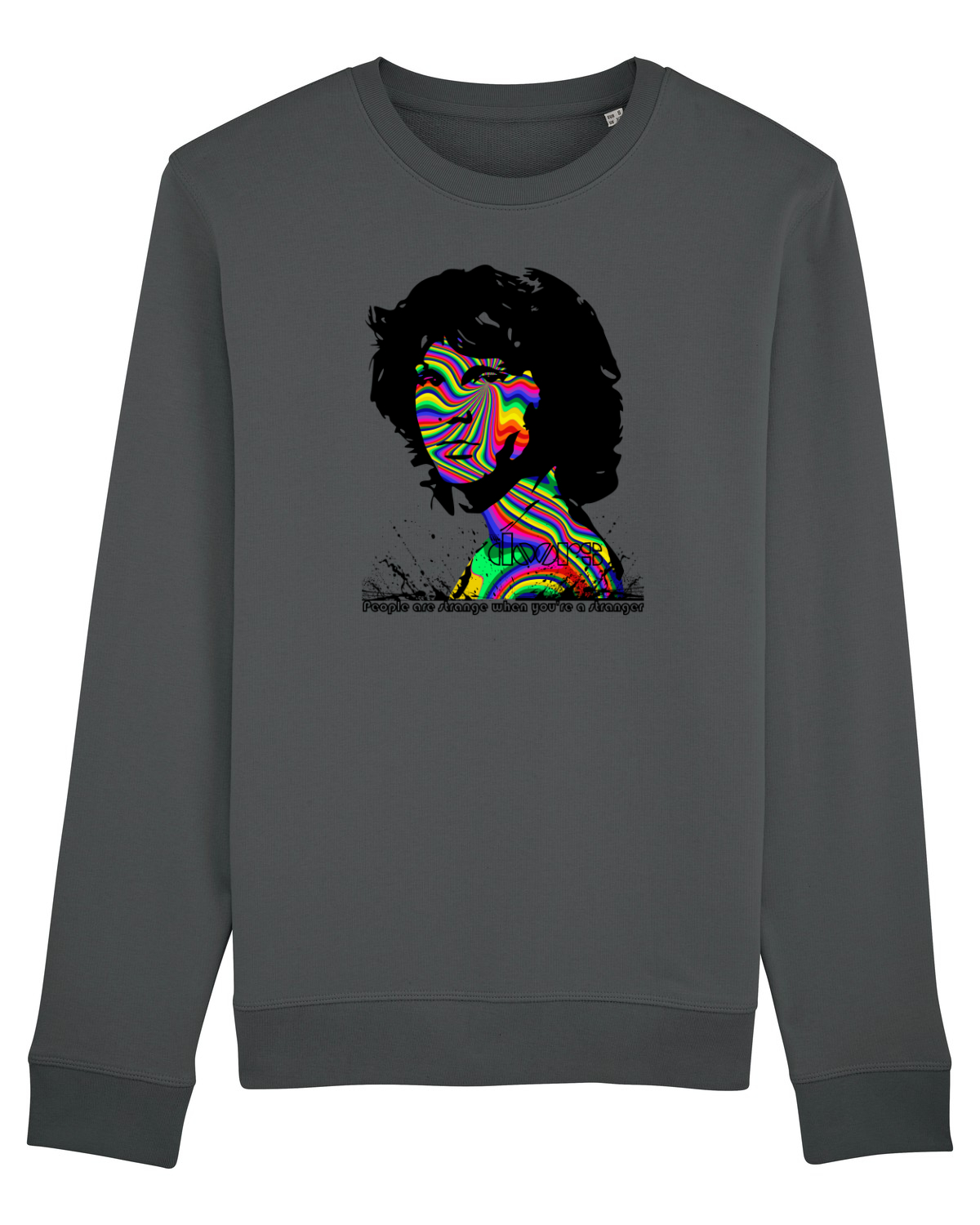 Bluză mânecă lungă Unisex Rise Anthracite