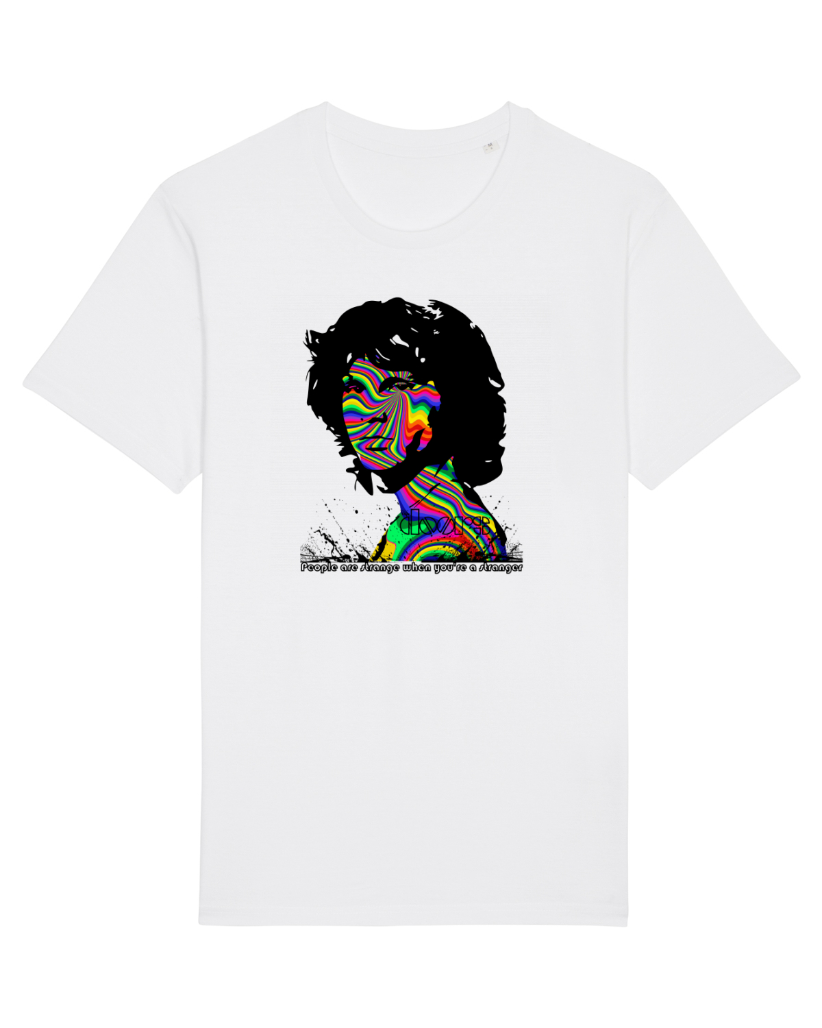 Tricou mânecă scurtă Unisex Rocker White