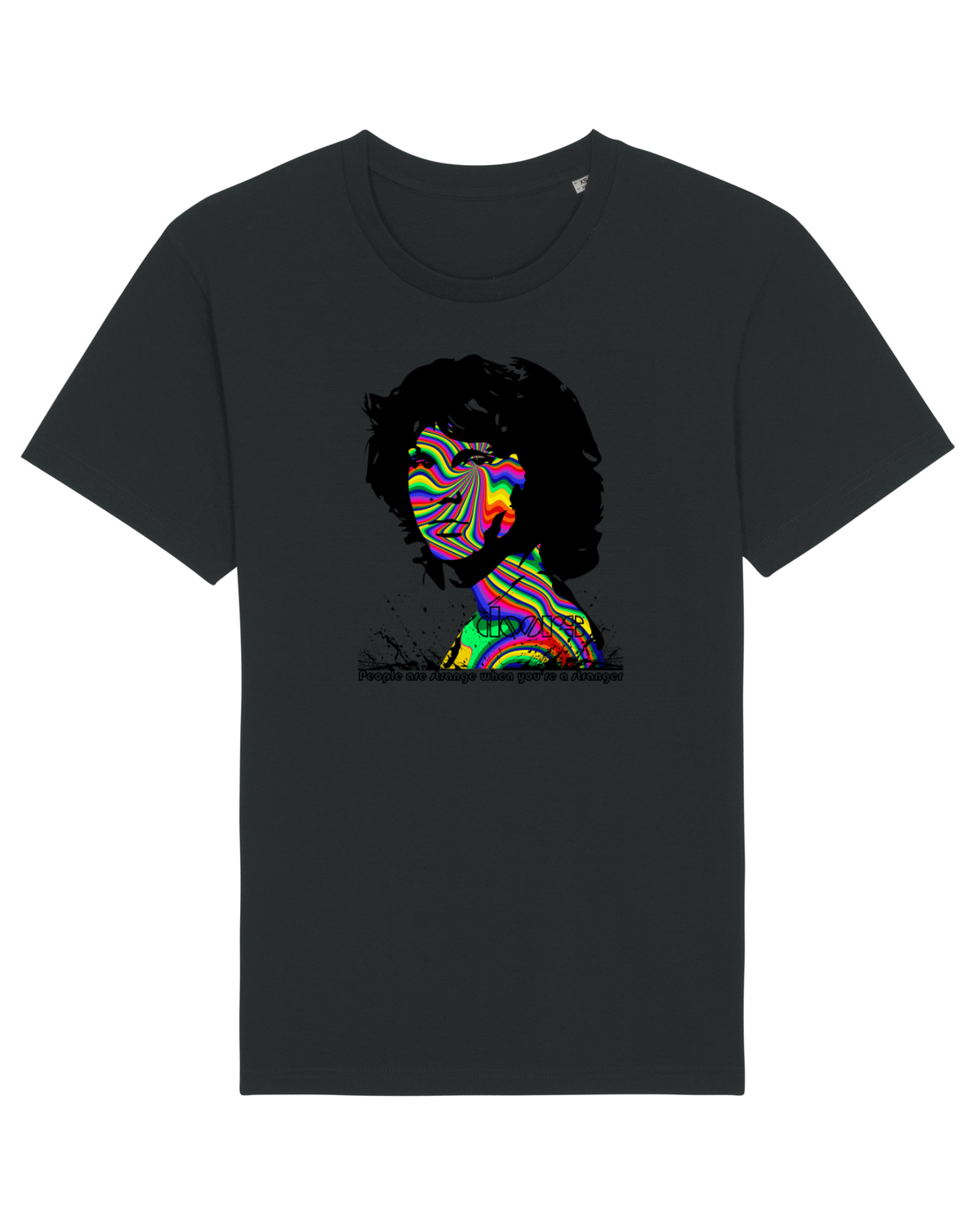 Tricou mânecă scurtă Unisex Rocker Black