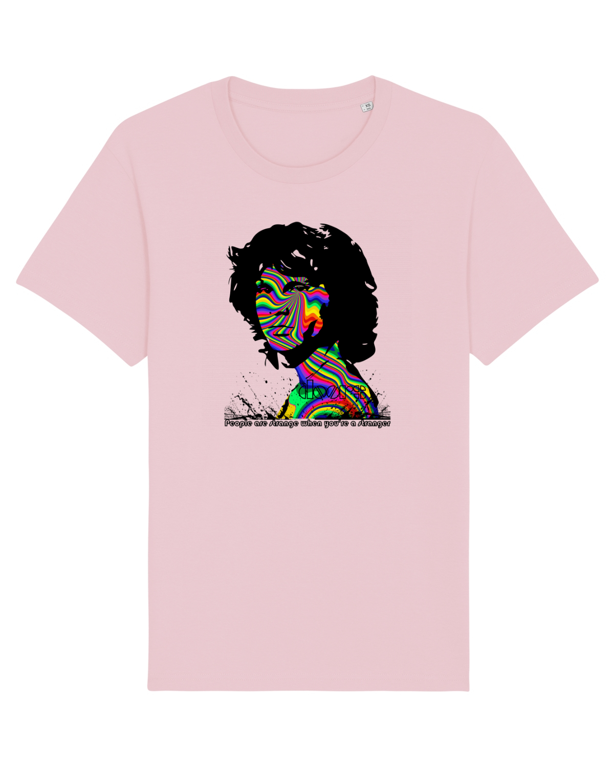 Tricou mânecă scurtă Unisex Rocker Cotton Pink