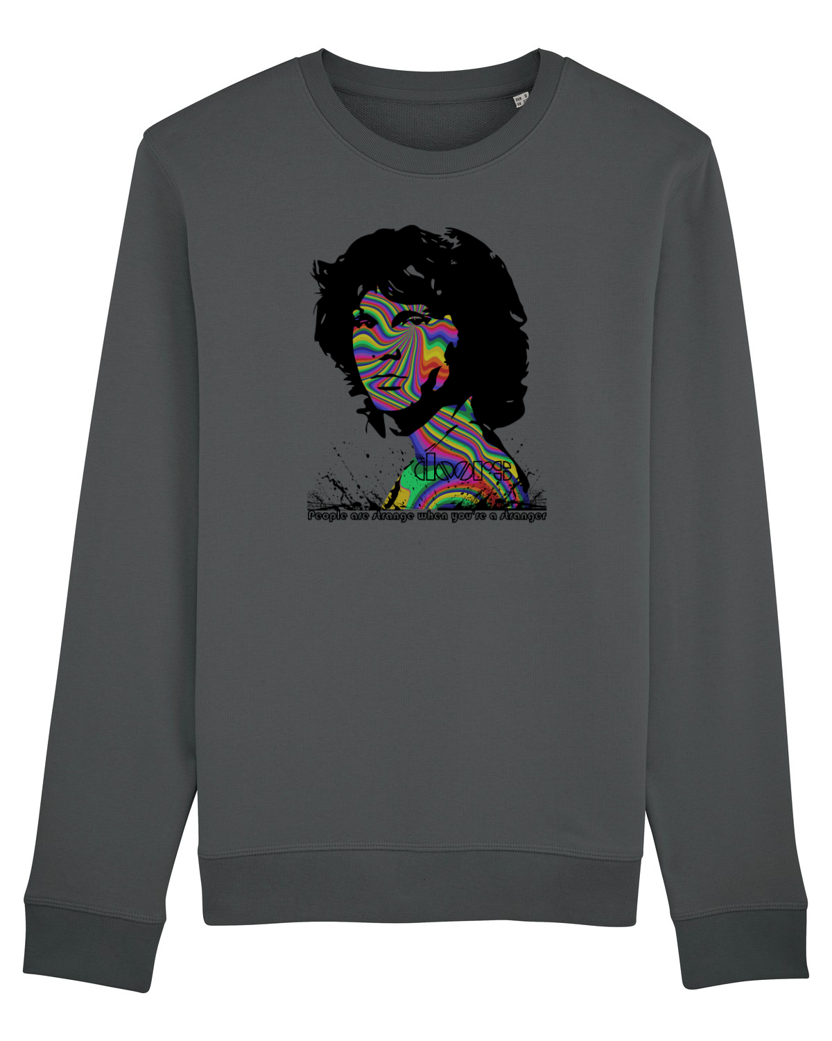 Bluză mânecă lungă Unisex Rise Anthracite