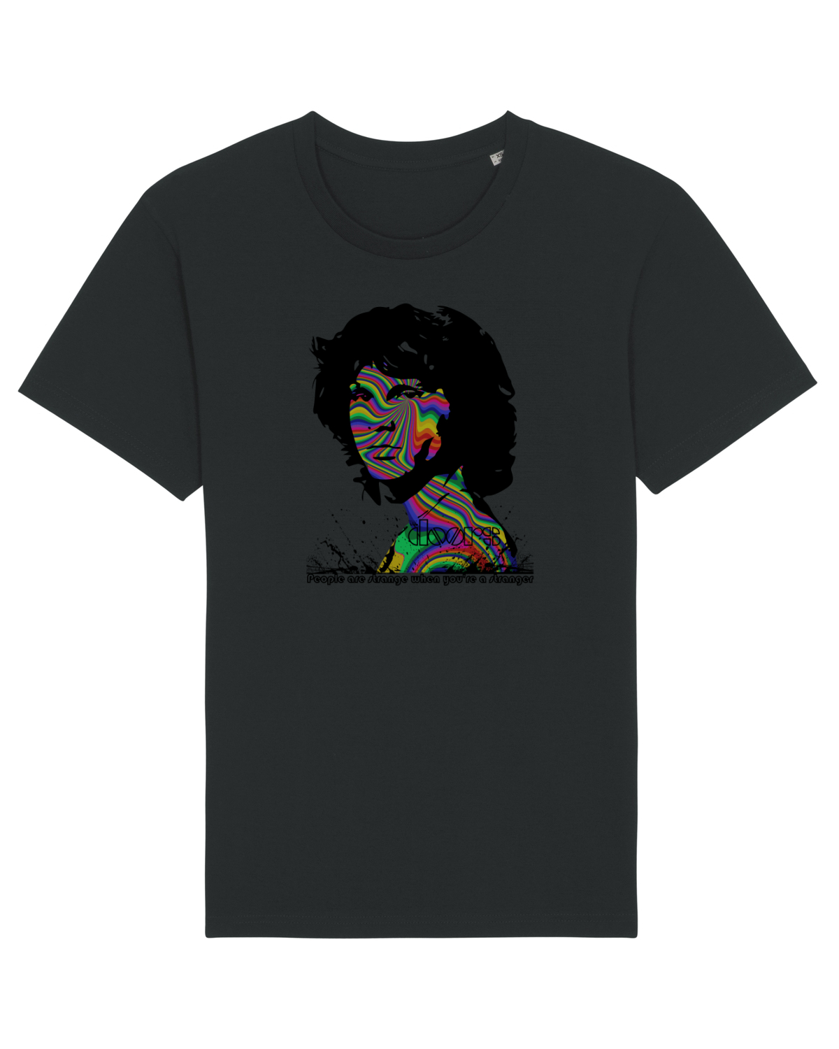 Tricou mânecă scurtă Unisex Rocker Black