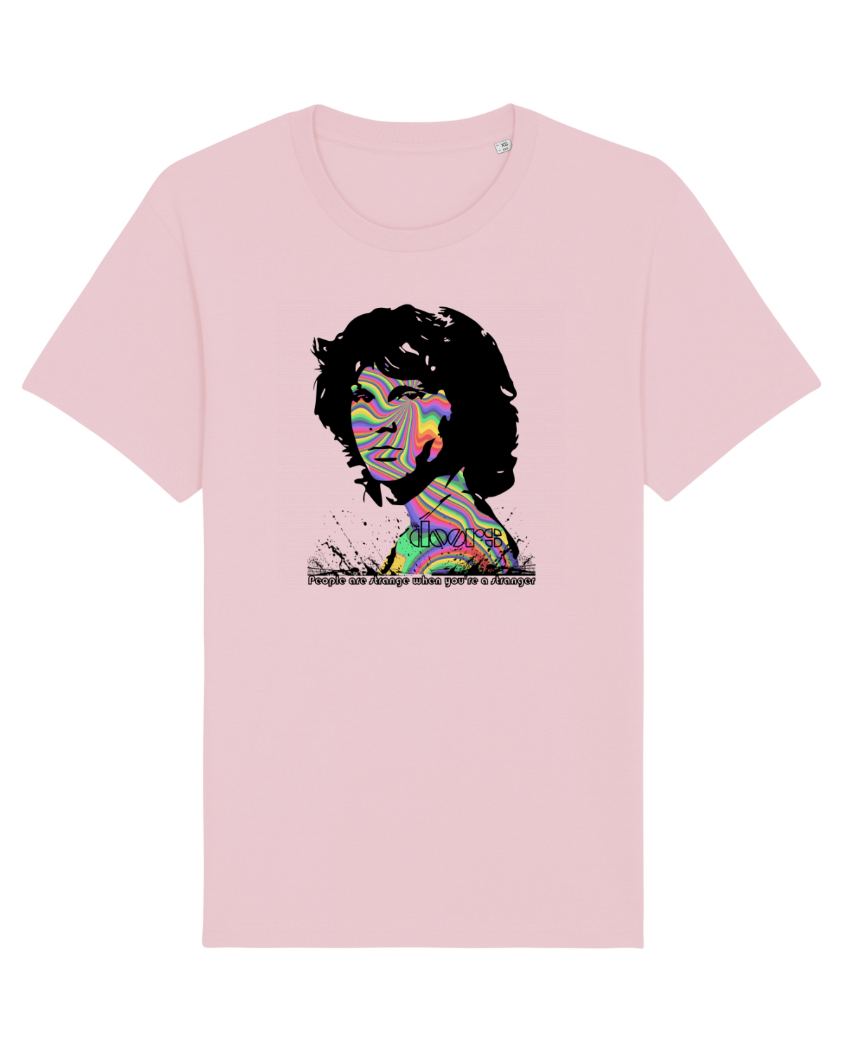 Tricou mânecă scurtă Unisex Rocker Cotton Pink