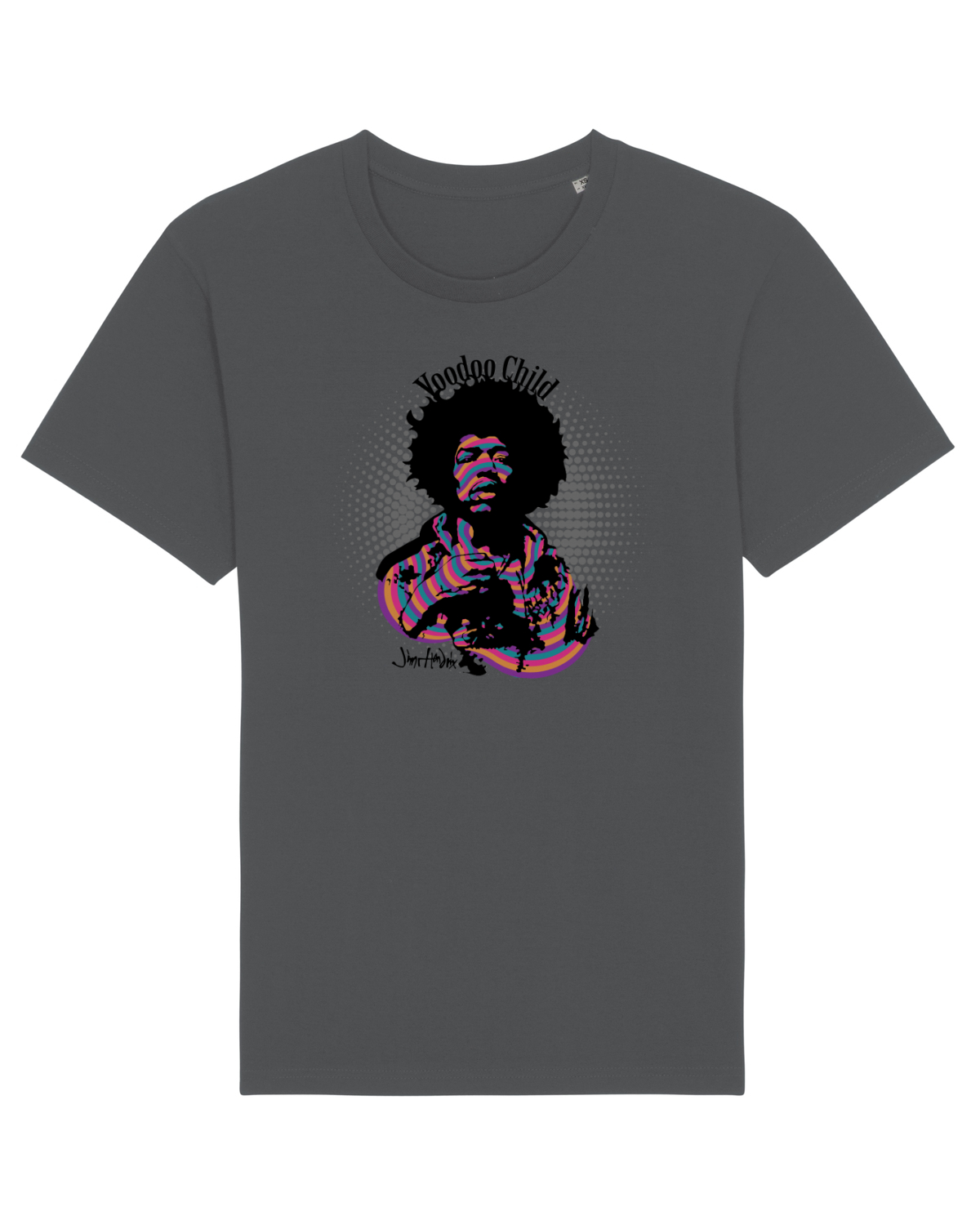 Tricou mânecă scurtă Unisex Rocker Anthracite