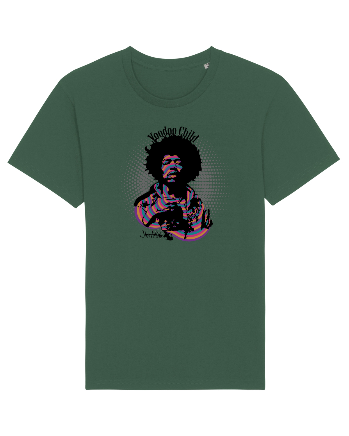 Tricou mânecă scurtă Unisex Rocker Bottle Green