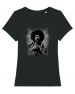 Jimi Hendrix 2 Tricou mânecă scurtă guler larg fitted Damă Expresser