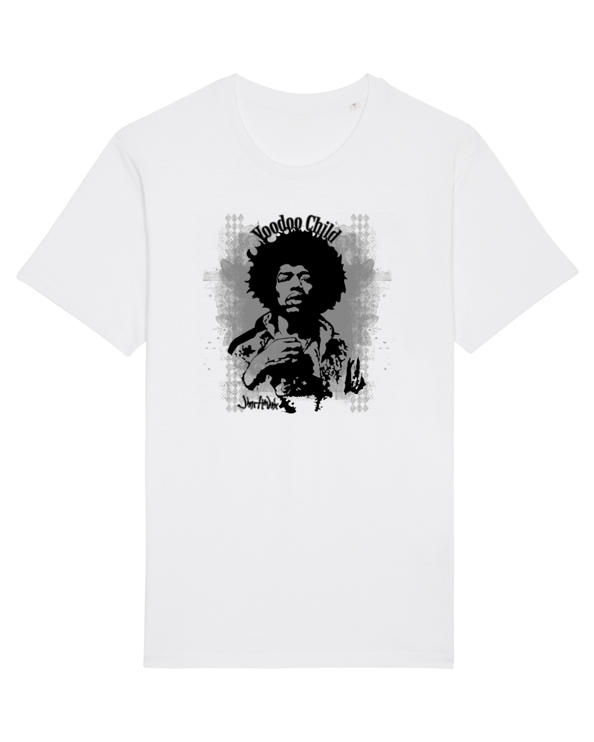 Tricou mânecă scurtă Unisex Rocker White