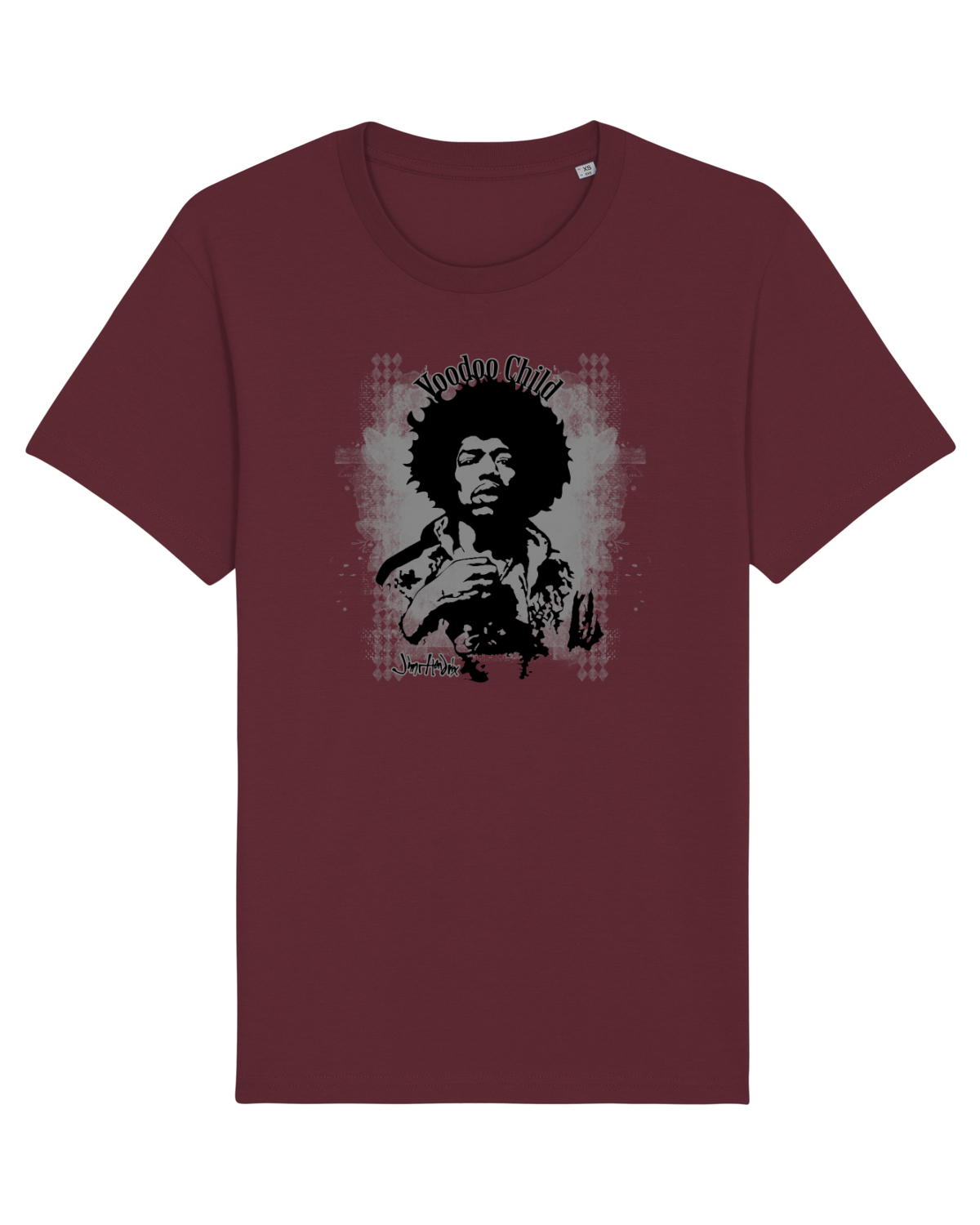 Tricou mânecă scurtă Unisex Rocker Burgundy