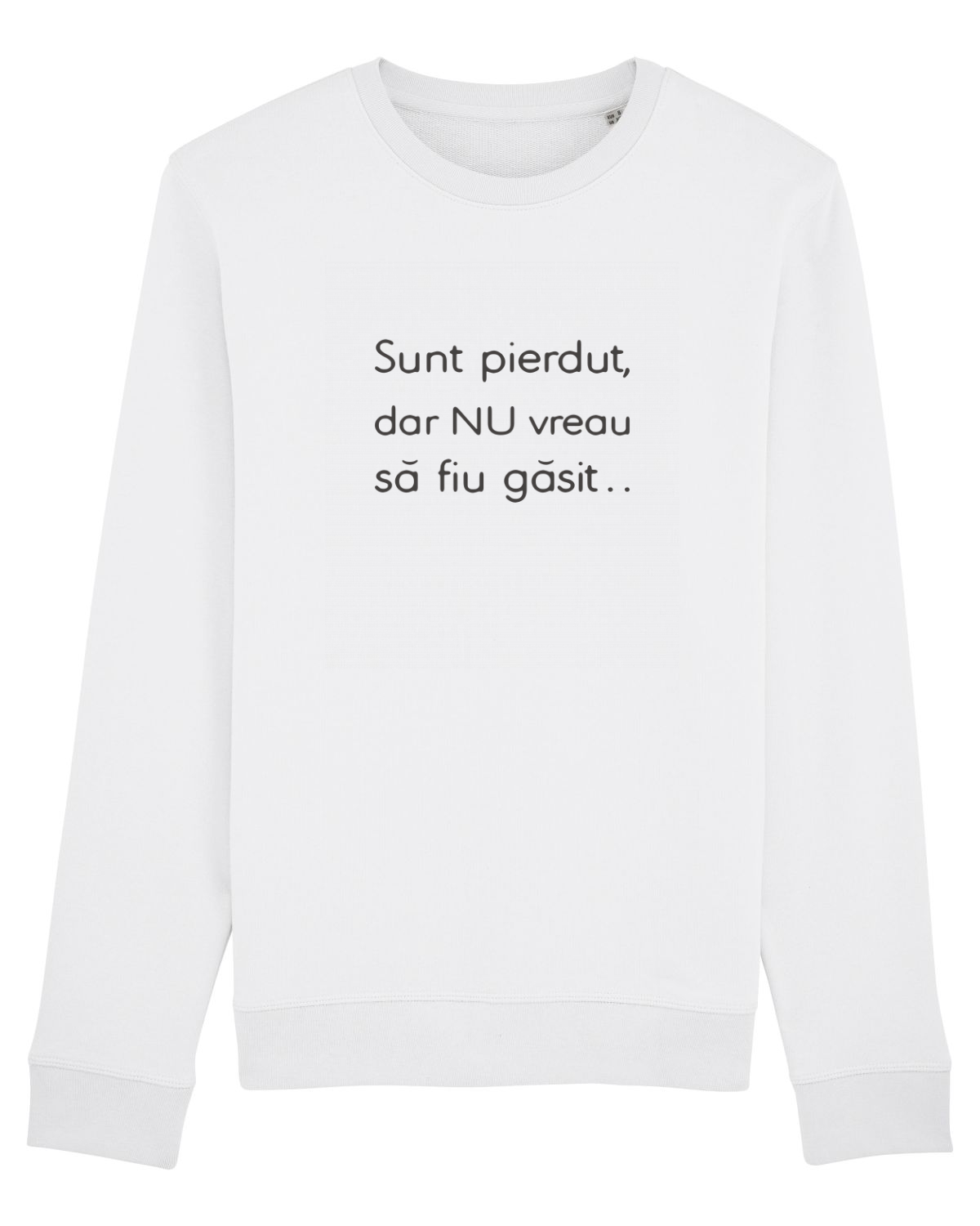 Bluză mânecă lungă Unisex Rise White