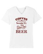 Coffee or Beer? Tricou mânecă scurtă guler V Bărbat Presenter