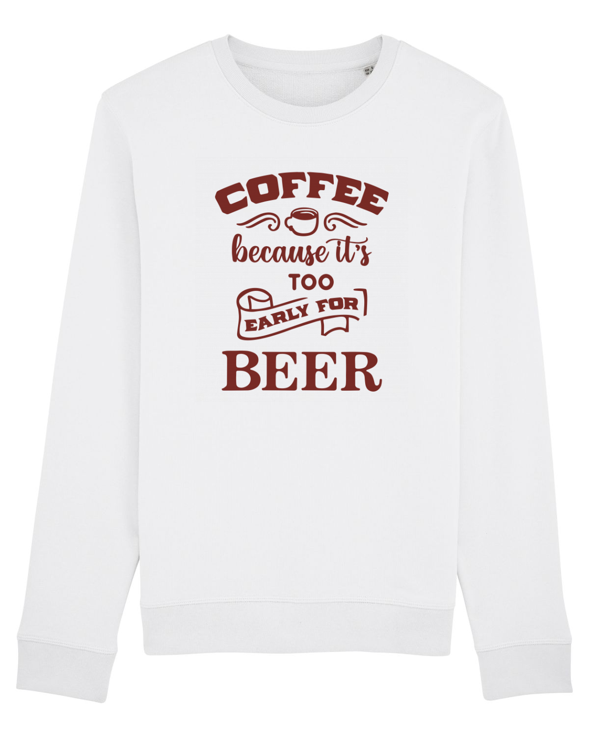 Bluză mânecă lungă Unisex Rise White