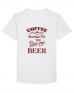Coffee or Beer? Tricou mânecă scurtă guler larg Bărbat Skater