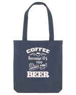 Coffee or Beer? - white Sacoșă textilă