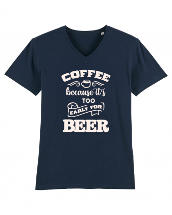 Coffee or Beer? - white French Navy