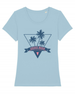 Cossies Beach Australia Tricou mânecă scurtă guler larg fitted Damă Expresser