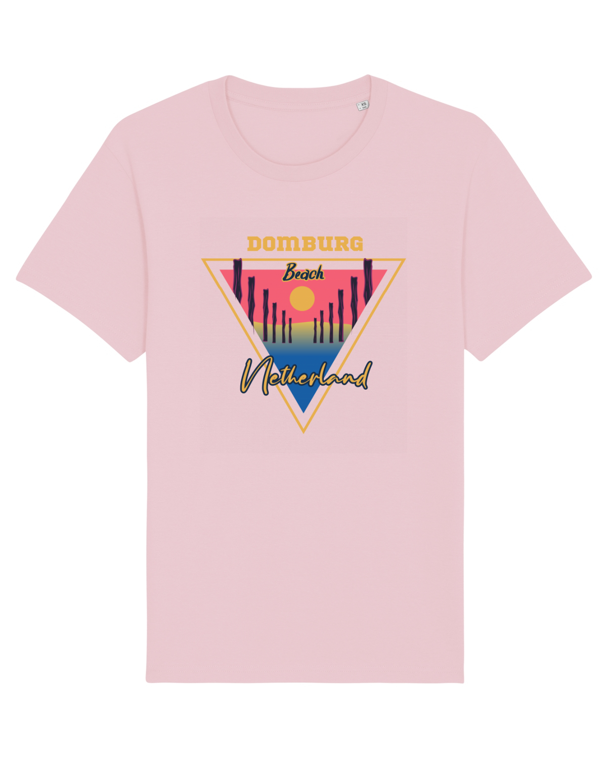 Tricou mânecă scurtă Unisex Rocker Cotton Pink