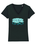 Echo Beach Bali Tricou mânecă scurtă guler V Damă Evoker