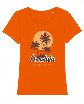 Honolulu Hawaii Bright Orange