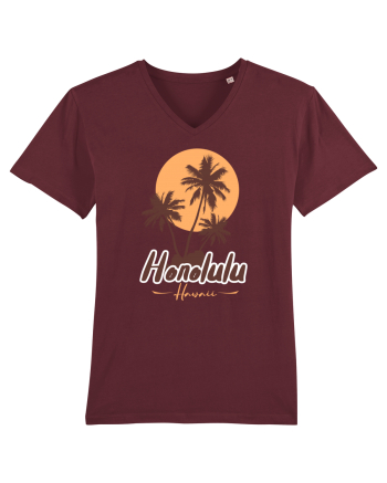 Honolulu Hawaii Burgundy