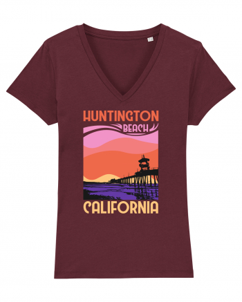 Huntington Beach California Burgundy