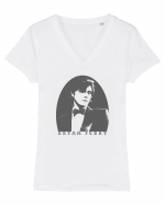  Roxy Music Band - BRYAN FERRY Tricou mânecă scurtă guler V Damă Evoker