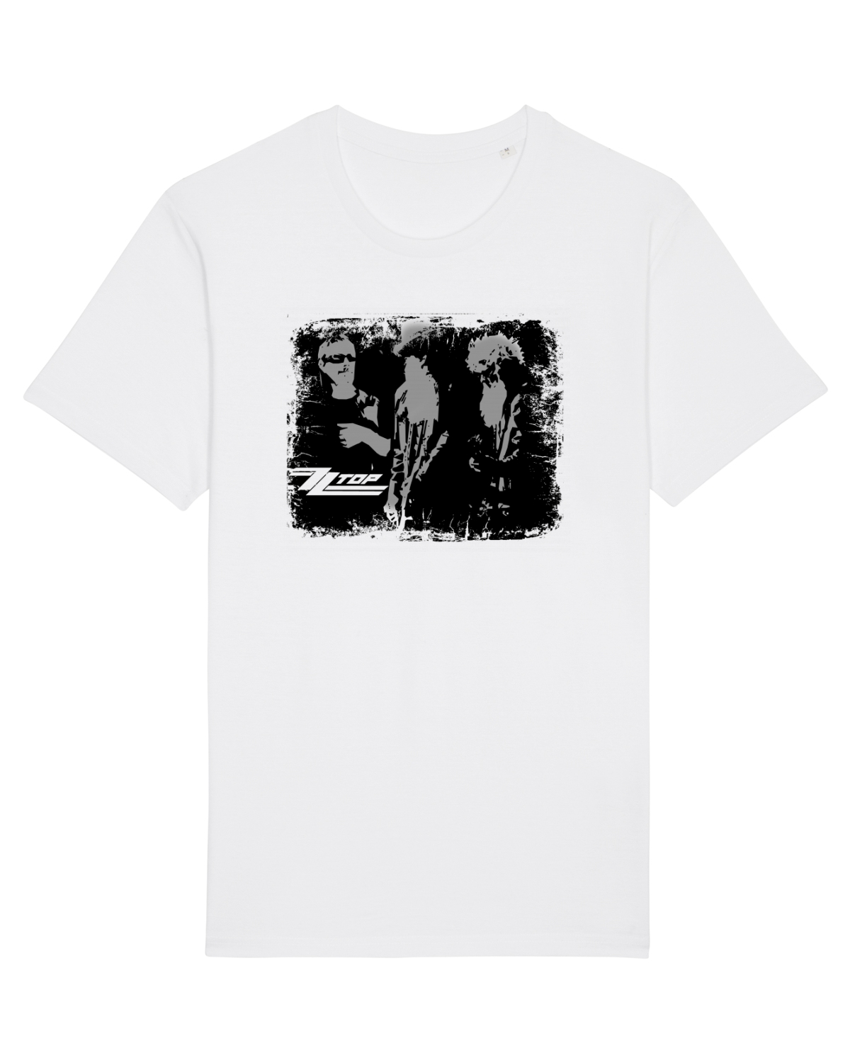 Tricou mânecă scurtă Unisex Rocker White