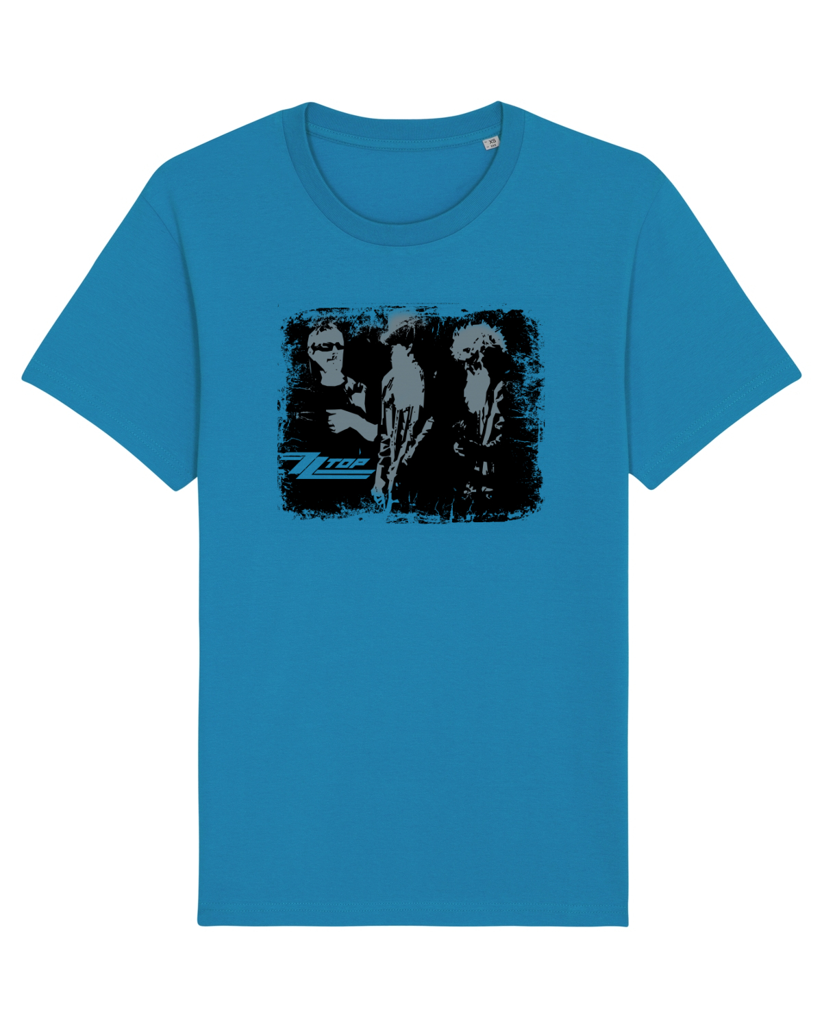 Tricou mânecă scurtă Unisex Rocker Azur