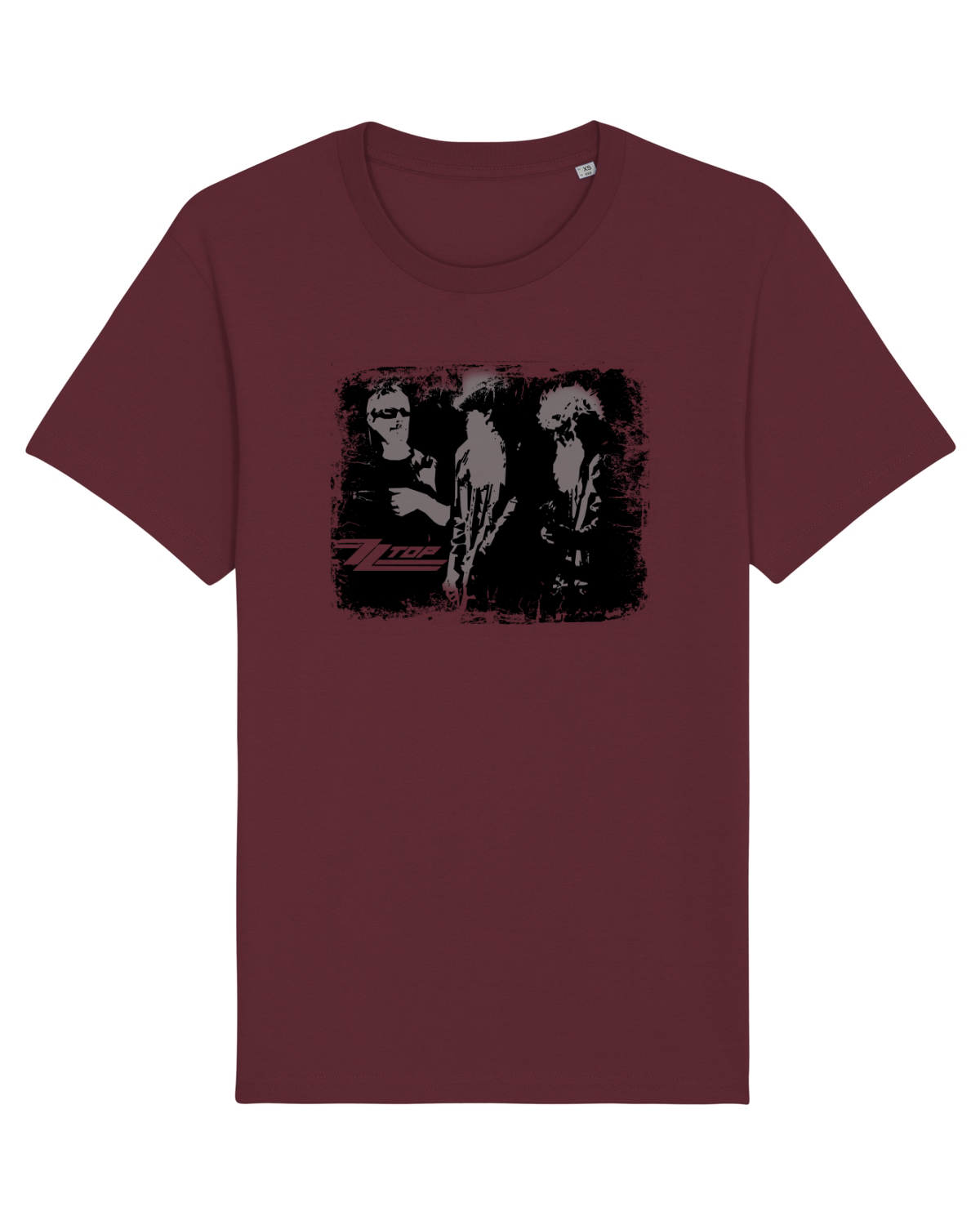 Tricou mânecă scurtă Unisex Rocker Burgundy