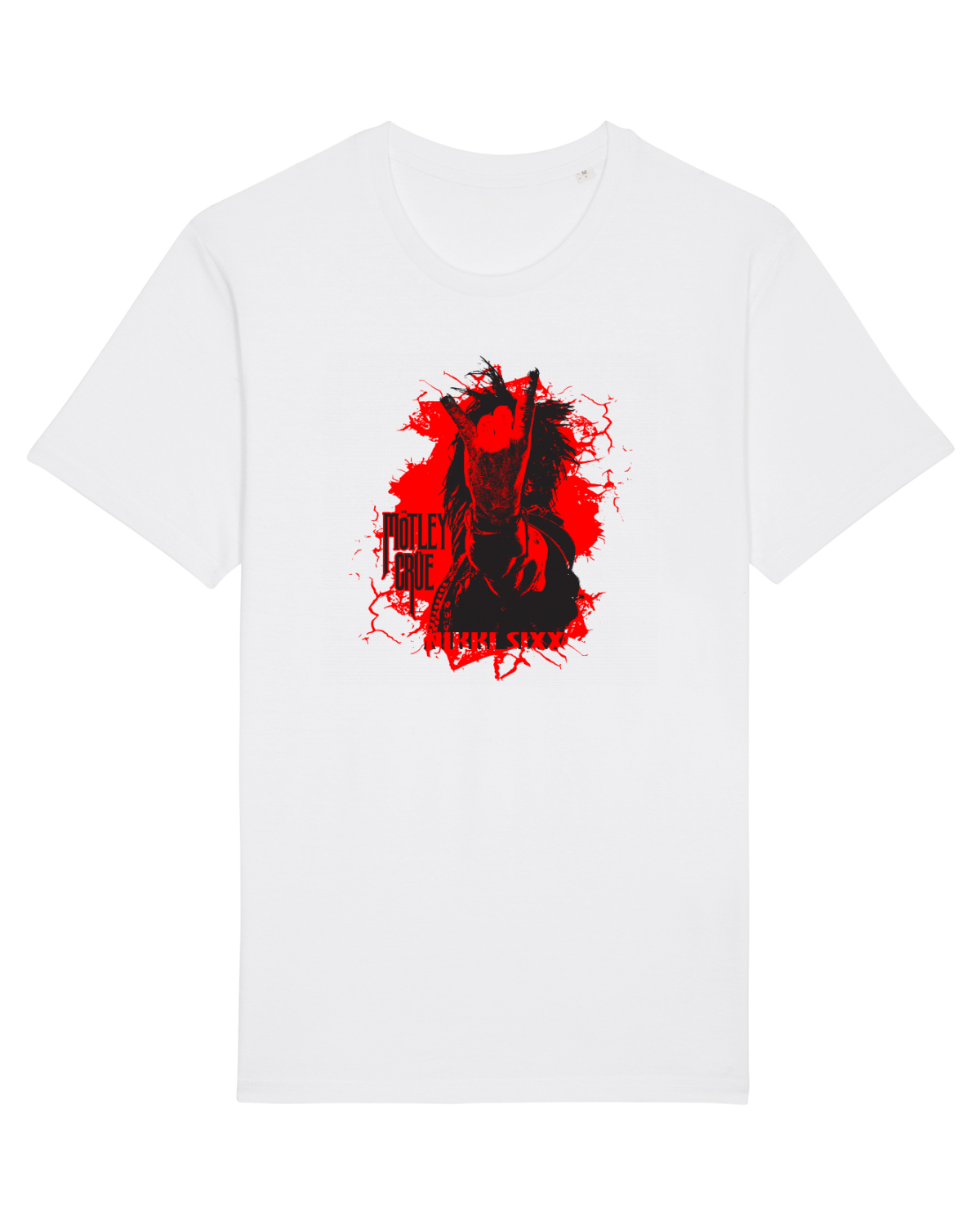 Tricou mânecă scurtă Unisex Rocker White