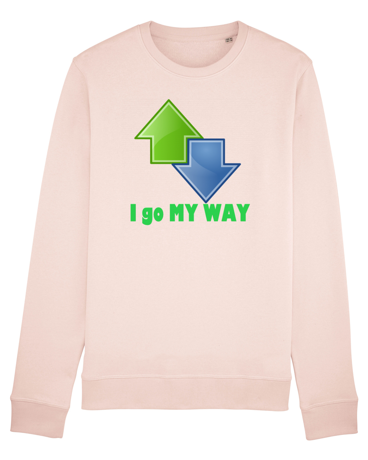 Bluză mânecă lungă Unisex Rise Candy Pink