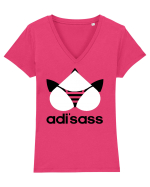 Adi's ass Tricou mânecă scurtă guler V Damă Evoker